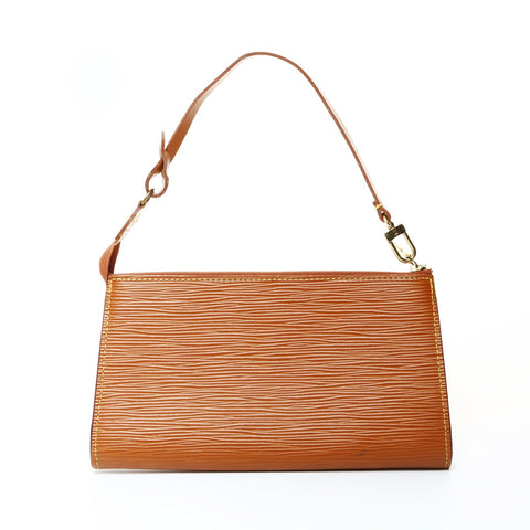 LOUIS VUITTON 1996 Accessoires M5294H Pochette Handbag Brown WS25954
