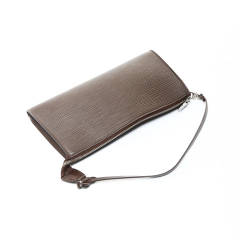 LOUIS VUITTON 2004 Accessoires M5294D Pochette Handbag Brown WS25955
