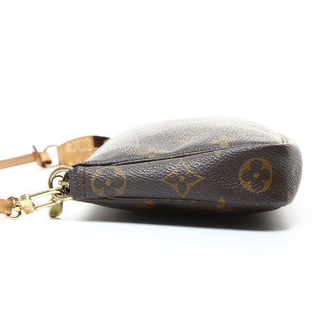 LOUIS VUITTON 2000 Accessoires Monogram Pochette Handbag Brown WS25956