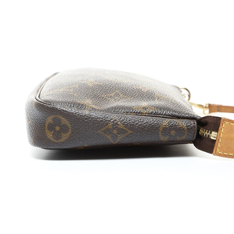 LOUIS VUITTON 2000 Accessoires Monogram Pochette Handbag Brown WS25956