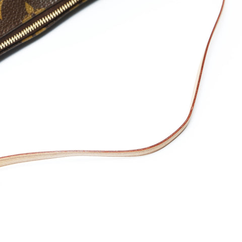 LOUIS VUITTON 2010 Accessoires Monogram Pochette Handbag Brown WS25957
