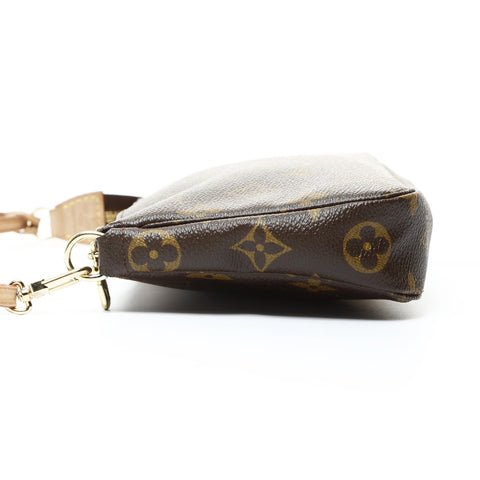 LOUIS VUITTON 2010 Accessoires Monogram Pochette Handbag Brown WS25957