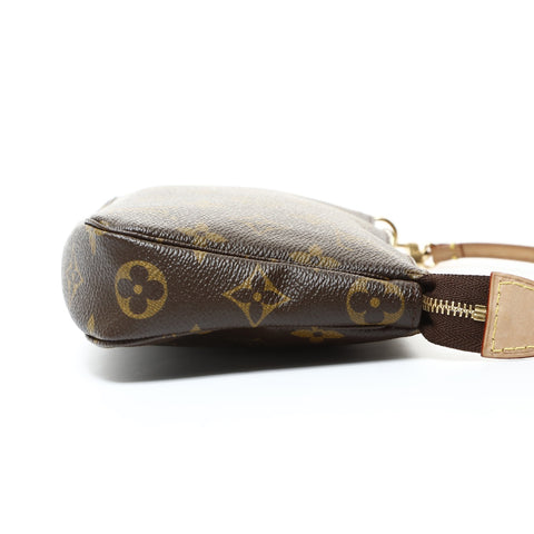 LOUIS VUITTON 2010 Accessoires Monogram Pochette Handbag Brown WS25957