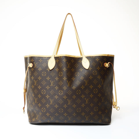 LOUIS VUITTON Monogram Neverfull GM Tote Bag Brown WS25959