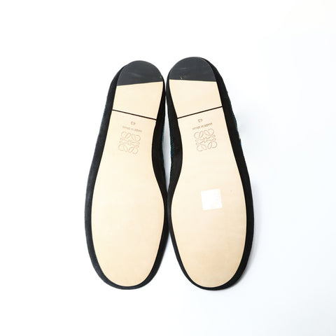 LOEWE bestickte Slip-Ons, Größe: 43, 27,9 cm, Slip-on, Baumwolle, grün, WS25964
