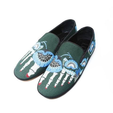 LOEWE Embroidered Slip-Ons Size: 43 10.8
