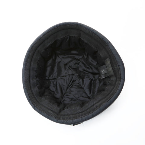 PRADA Re-Nylon XL 加垫无檐小便帽渔夫帽，带三角形徽标 2HC168 帽子黑色 WS25966