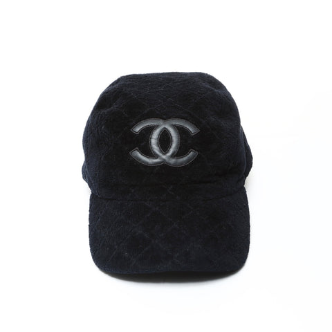 CHANEL Pile COCO Mark L 帽子 黑色 WS25969