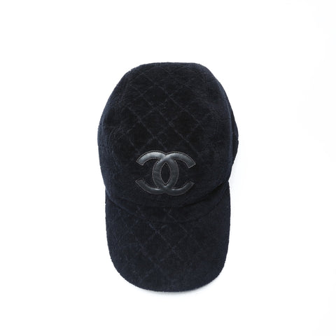 CHANEL Pile COCO Mark L 帽子 黑色 WS25969