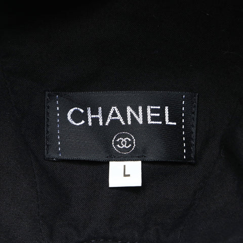 CHANEL Pile COCO Mark L 帽子 黑色 WS25969