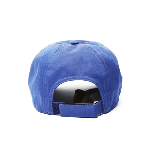 GUCCI 徽标棉质中号 22.8 英寸帽子蓝色 WS25970