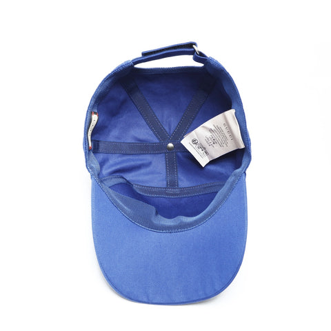 GUCCI 徽标棉质中号 22.8 英寸帽子蓝色 WS25970
