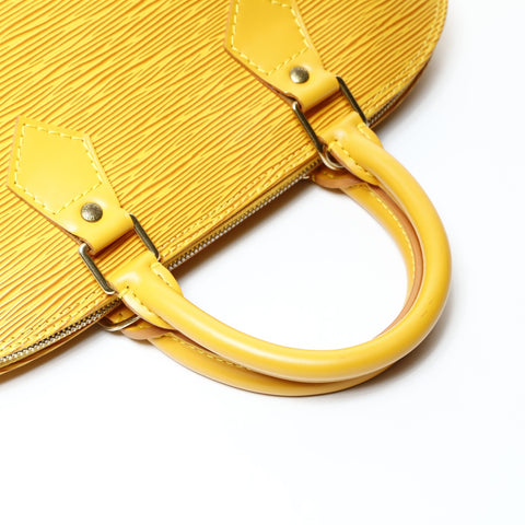 LOUIS VUITTON M52149 Alma PM Epi 1996 Handbag yellow WS25988
