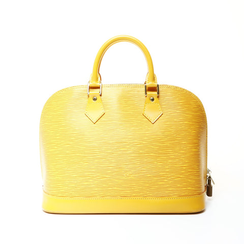 LOUIS VUITTON M52149 Alma PM Epi 1996 Handbag yellow WS25988