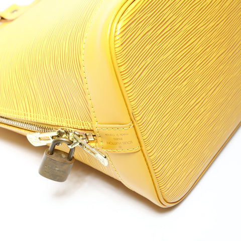 LOUIS VUITTON M52149 Alma PM Epi 1996 Handbag yellow WS25988