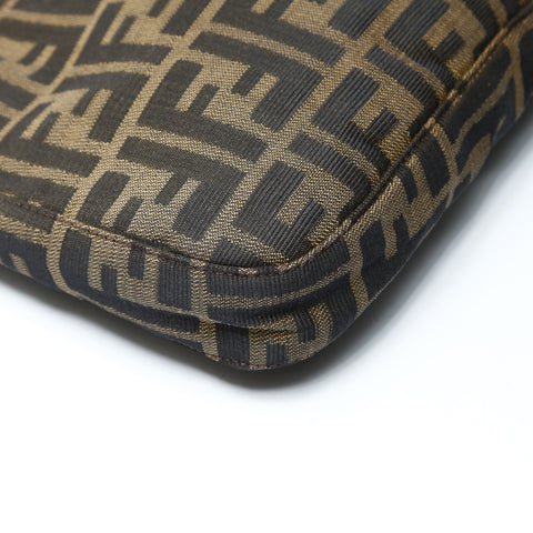 FENDI Zucca 帆布单肩包 棕色 WS25990