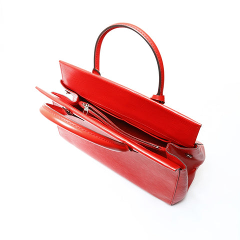 LOUIS VUITTON Epi Marly MM 2014 2-way Handbag Red WS25991