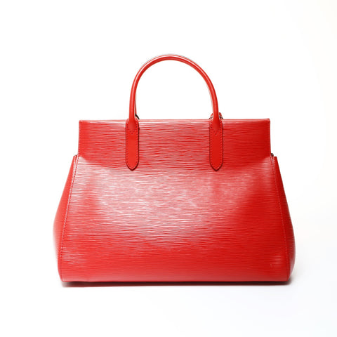 LOUIS VUITTON Epi Marly MM 2014 2-way Handbag Red WS25991
