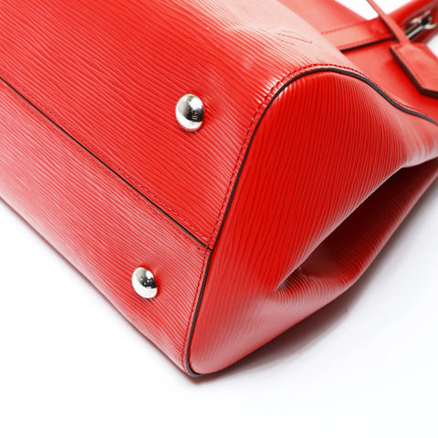 LOUIS VUITTON Epi Marly MM 2014 2-way Handbag Red WS25991