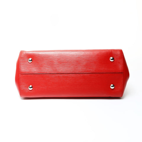 LOUIS VUITTON Epi Marly MM 2014 2-way Handbag Red WS25991