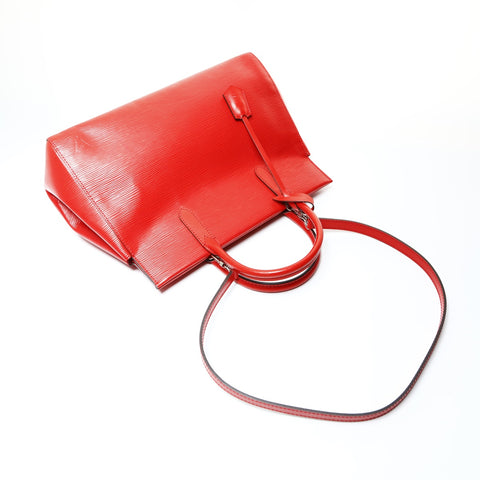 LOUIS VUITTON Epi Marly MM 2014 2-way Handbag Red WS25991