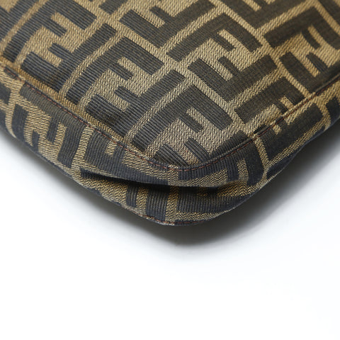FENDI Zucca 帆布单肩包 棕色 WS25993