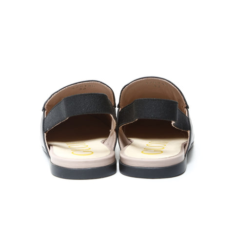 GUCCI Princetown Leather Mule Horsebit Flats, Size 33 (8.1") loafers leather black WS26000