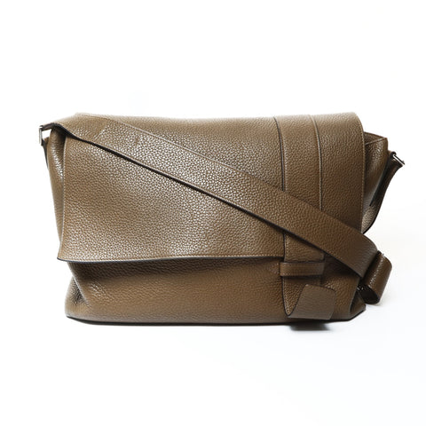 HERMES 2012 Sac Alfred 35 � P stamp Shoulder Bag Brown WS26003