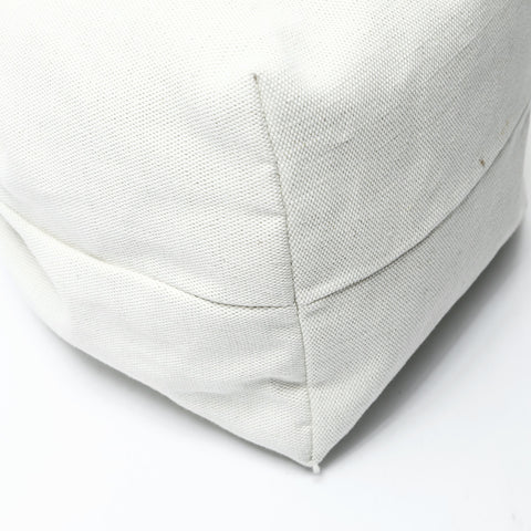 JIL SANDER Drawstring Canvas Shoulder Bag white WS26006