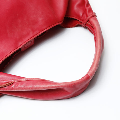 LOEWE Soft Leather Anagram Shoulder Bag Red WS26008