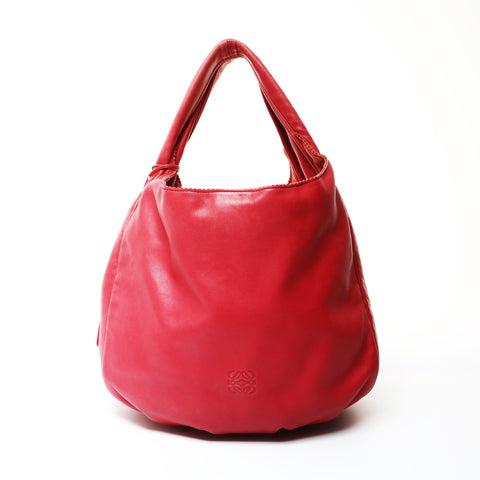 LOEWE Soft Leather Anagram Shoulder Bag Red WS26008
