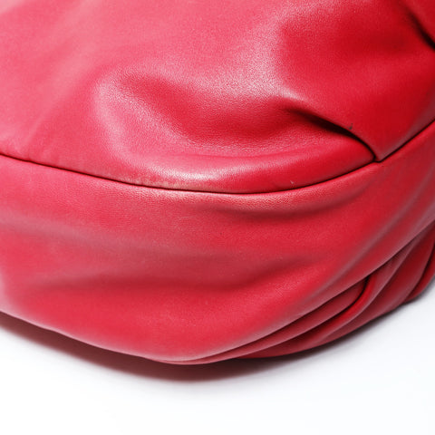 LOEWE Soft Leather Anagram Shoulder Bag Red WS26008