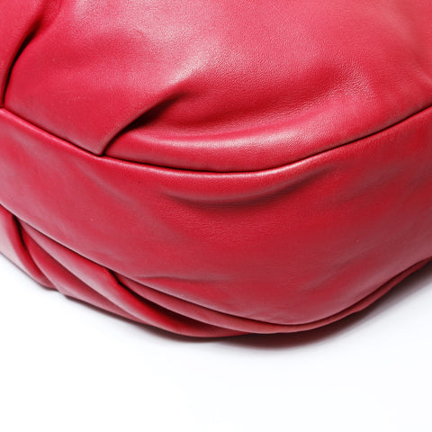 LOEWE Soft Leather Anagram Shoulder Bag Red WS26008