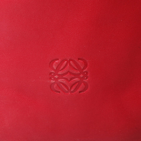 LOEWE Soft Leather Anagram Shoulder Bag Red WS26008