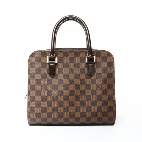 LOUIS VUITTON Damier Triana N51155 1998 Handbag Brown WS26015