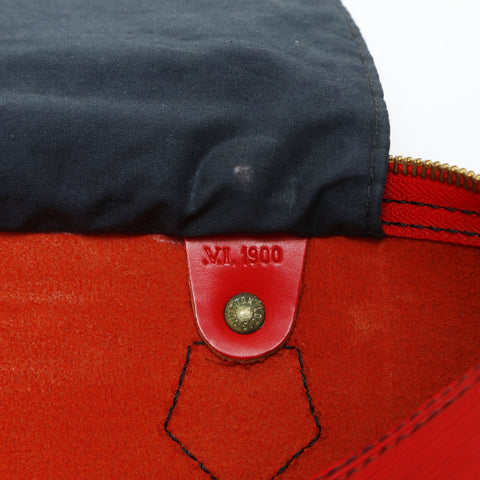 LOUIS VUITTON 1990 Epi Speedy 30 Handbag Red WS26018