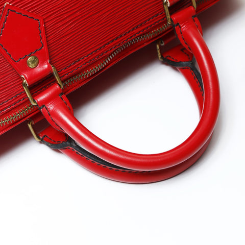 LOUIS VUITTON 1990 Epi Speedy 30 Handbag Red WS26018