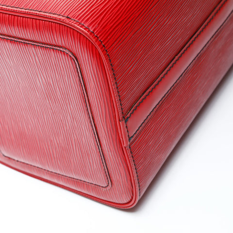 LOUIS VUITTON 1990 Epi Speedy 30 Handbag Red WS26018