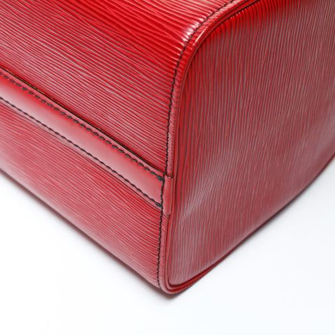 LOUIS VUITTON 1990 Epi Speedy 30 Handbag Red WS26018
