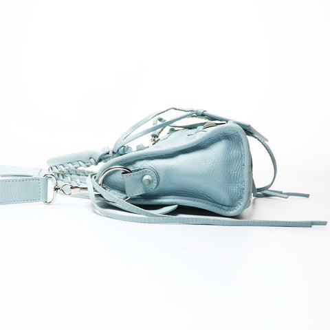 BALENCIAGA Neo City Small Mini 2way Classic Light Blue Shoulder Bag blue WS26020