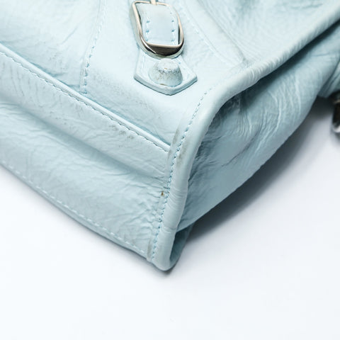 BALENCIAGA Neo City Small Mini 2way Classic Light Blue Shoulder Bag blue WS26020