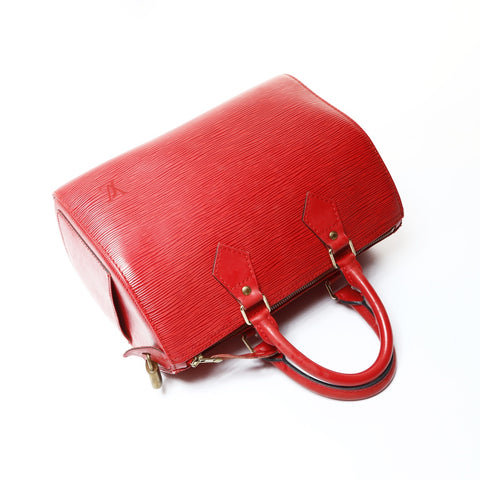 LOUIS VUITTON Epi Speedy Boston bag made in 1997 Handbag Red WS26023