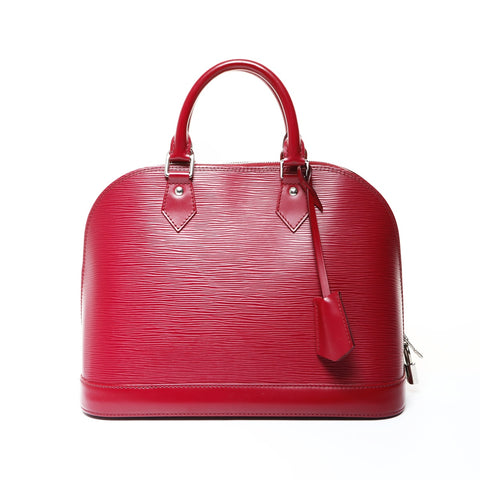 LOUIS VUITTON Epi Alma PM 2012 Handbag pink WS26024