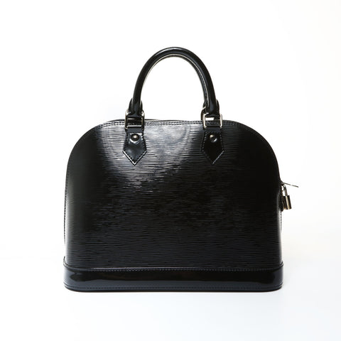 LOUIS VUITTON 2011 Epi Alma PM Electric Handbag black WS26027
