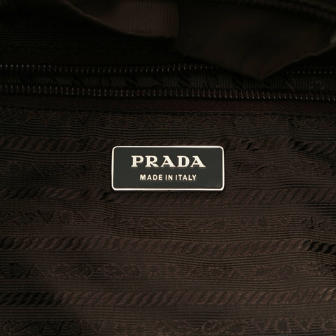 PRADA Nylon triangle logo Backpack  Daypack Brown WS26028