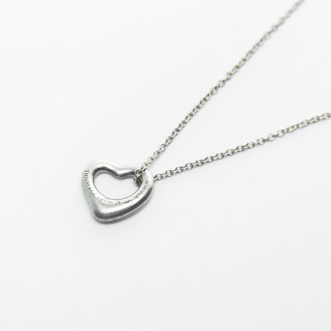 TIFFANY&Co. Open heart 925 Necklace Silver WS26030