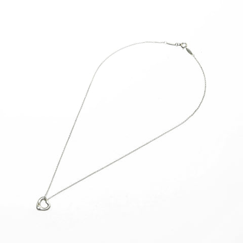 TIFFANY&Co. Open heart 925 Necklace Silver WS26030