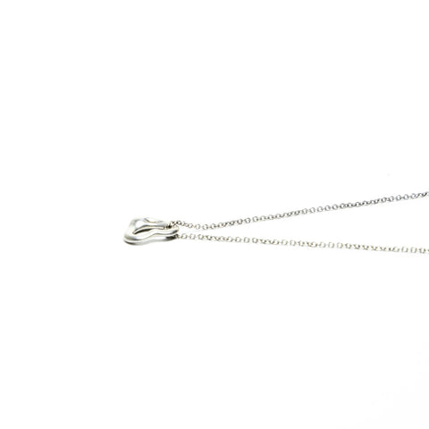 TIFFANY&Co. Open heart 925 Necklace Silver WS26030