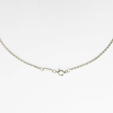 TIFFANY&Co. Hardware 925 double ring Necklace Silver WS26032