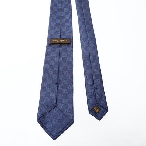 路易威登 真丝达米尔领带 蓝色 WS26034
